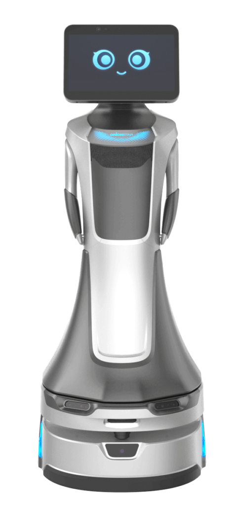 Приветственный робот Orionstar GreetingBot на ресепшен в банке