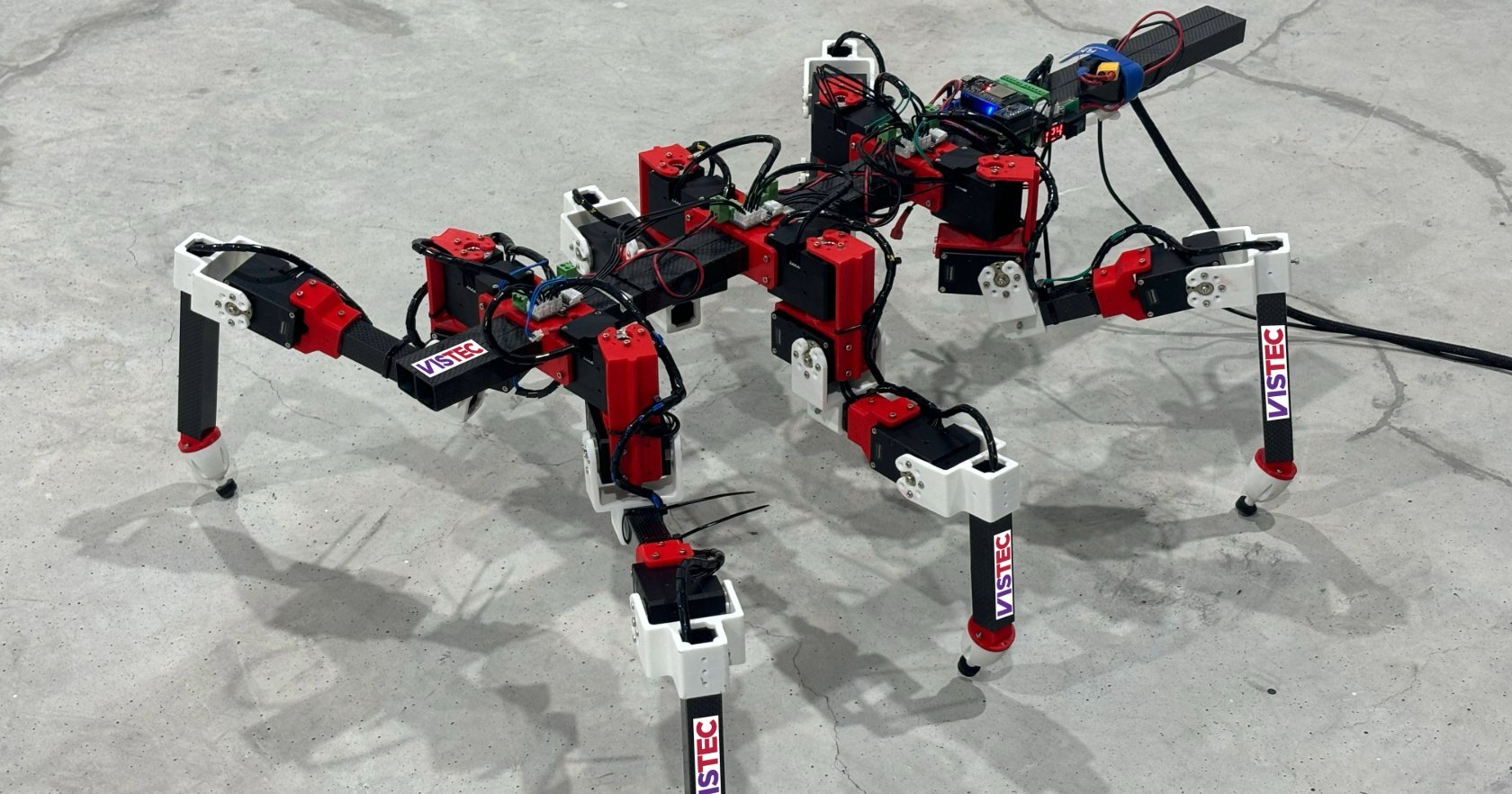 shestinogiy robot nauchilsya khodit glyadya na palochnika — фото 1